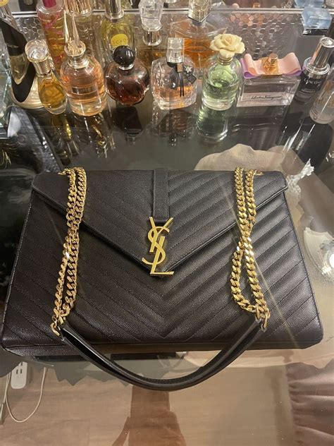 ysl college envelope|ysl envelope bag price.